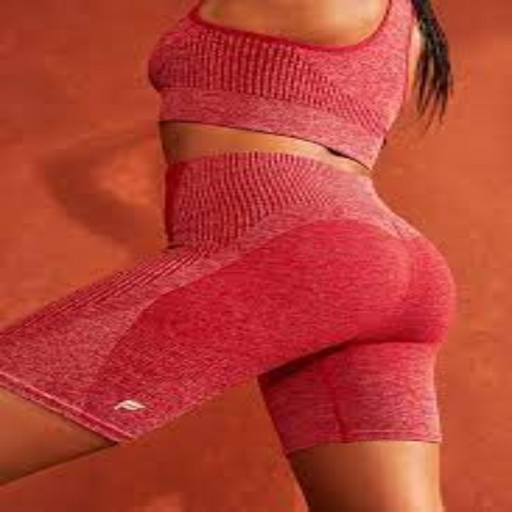 Fabletics Red Athletic Shorts - image 1